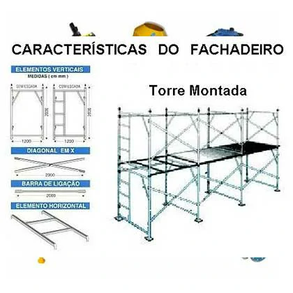 Locação de Andaimes Fachadeiro Imagem